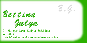 bettina gulya business card